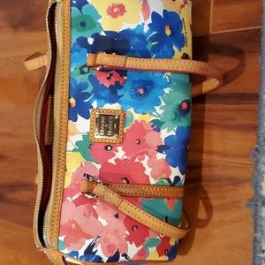 Small dooney and bourke flowered purse